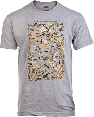 Vintage Insect Art | Cool Bug Beetle Flies Bees Science Teacher Biology Men Women Shirt-(Adult,2XL) 3 Vintage Insect Art | Cool Bug Beetle Flies Bees Science Teacher Biology Men Women Shirt-(Adult,2XL)