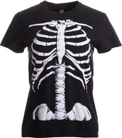 Skeleton Rib Cage | Jumbo Print Novelty Halloween Costume Ladies' T-Shirt 8 Skeleton Rib Cage | Jumbo Print Novelty Halloween Costume Ladies' T-Shirt -T-Shirt Store 51tXwhvgPIL 1