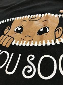 See You Soon! | Cute Funny Maternity Pregnancy African American Baby Scoop Neck Top Black T-Shirt For Pregnant Women -T-Shirt Store 51vlFiGchbL