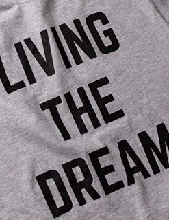 Living The Dream | Funny Saying Phrase Comment Joke Graphic T-Shirt For Men Women -T-Shirt Store 51wwByotfyL