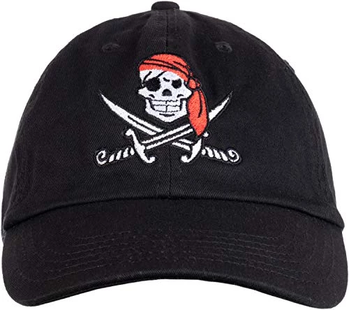 Ann Arbor T-shirt Co. Jolly Roger Pirate Flag | Skull & Crossbones Caribberan Cruise Baseball Boat Cap Dad Hat Black 3 Ann Arbor T-shirt Co. Jolly Roger Pirate Flag | Skull & Crossbones Caribberan Cruise Baseball Boat Cap Dad Hat Black
