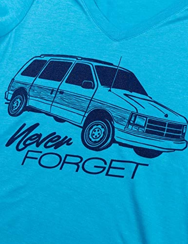 Never Forget: Neon Woody Minivan | 1980s 1990s 80s 90s Party Woodie Van Funny Women V-Neck T-Shirt Top-(Vneck,XL) 4 Never Forget: Neon Woody Minivan | 1980s 1990s 80s 90s Party Woodie Van Funny Women V-Neck T-Shirt Top-(Vneck,XL) - Image 2