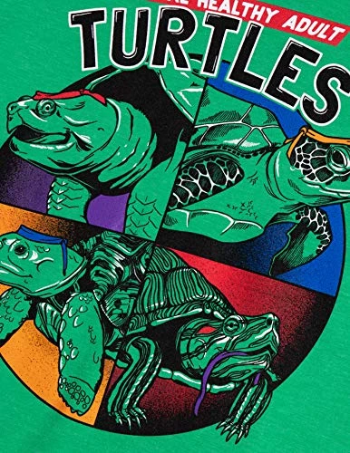 Normal Healthy Adult Turtles | Funny Ninja Humor 90s Teenage Joke Women Mutant V-Neck T-Shirt-(Vneck,3XL) Vintage Green 7 Normal Healthy Adult Turtles | Funny Ninja Humor 90s Teenage Joke Women Mutant V-Neck T-Shirt-(Vneck,3XL) Vintage Green - Image 5