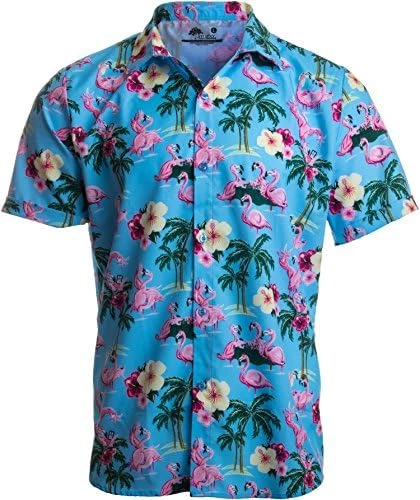 Party Flamingos | Funny Tropical Vacation Humor Hawaiian Button Down Polo Shirt Men 7 Party Flamingos | Funny Tropical Vacation Humor Hawaiian Button Down Polo Shirt Men - Image 5