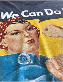 Rosie The Riveter, We Can Do It | Feminist Rosey Rosy V-Neck T-Shirt For Women -T-Shirt Store 61fxcln2j2L