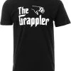 The Grappler | Funny Wrestling Grappling BJJ Jiu Jitsu Judo Sambo Jiujitsu Joke T-Shirt For Men Women-(Adult,M) Black