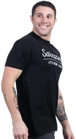 Sarcasm, It's How I Hug | Funny Sarcastic Graphic Tee Shirt Humor Joke Attitude For Men Women Funnt T-Shirt -T-Shirt Store 311OvWHi55L