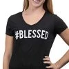#Blessed | Christian Humor, Humble Hash Tag Twitter Good Life Women's T-Shirt