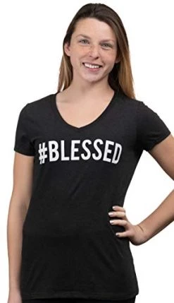 #Blessed | Christian Humor, Humble Hash Tag Twitter Good Life Women's T-Shirt