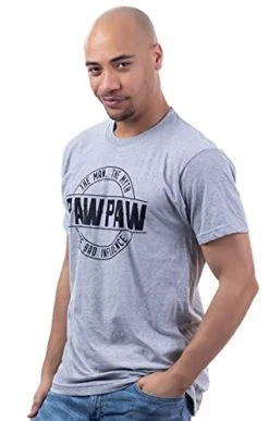 Pawpaw: Man, Myth, Bad Influence | Funny New Baby Grandparent Humor Joke Graphic Men Paw Paw T-Shirt -T-Shirt Store 411XX3QPLtS