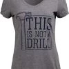 This Is Not A Drill | Funny Hammer Repair Dad Joke Tool Shop Humor Women T-Shirt-(Vneck,XL)