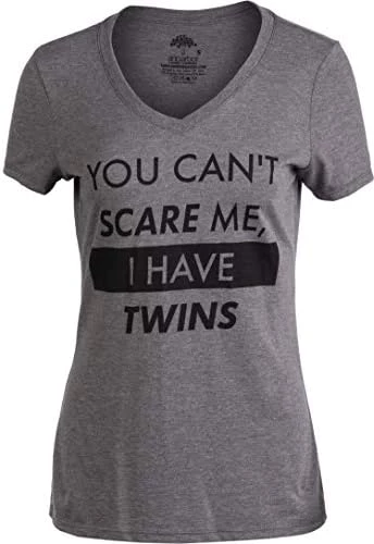 You Can't Scare Me, I Have Children | Funny Mom Mommy Mama Cute Joke Women V-Neck T-Shirt 15 You Can't Scare Me, I Have Children | Funny Mom Mommy Mama Cute Joke Women V-Neck T-Shirt - Image 14