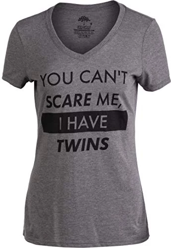 You Can't Scare Me, I Have Children | Funny Mom Mommy Mama Cute Joke Women V-Neck T-Shirt 3 You Can't Scare Me, I Have Children | Funny Mom Mommy Mama Cute Joke Women V-Neck T-Shirt