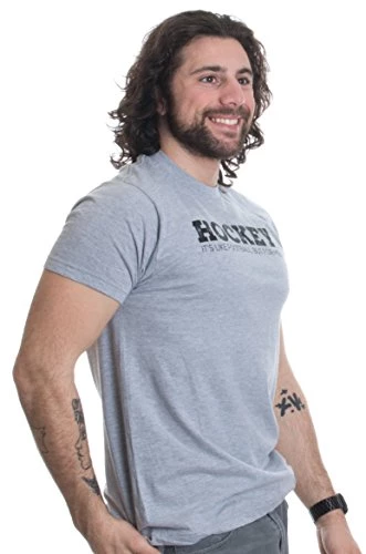 Hockey: It's Like Football, But For Men | Funny Hockey Team League Humor T-Shirt 4 Hockey: It's Like Football, But For Men | Funny Hockey Team League Humor T-Shirt - Image 2