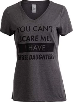 You Can't Scare Me, I Have Children | Funny Mom Mommy Mama Cute Joke Women V-Neck T-Shirt