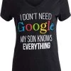 My Son Knows Everything | Funny Mom V-Neck Women T-Shirt-(Vneck,XL) Vintage Black 1 My Son Knows Everything | Funny Mom V-Neck Women T-Shirt-(Vneck,XL) Vintage Black -T-Shirt Store 4162IMD1BiL