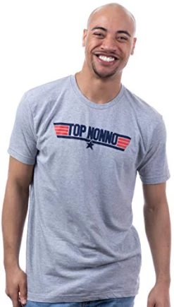 Top Nonno | Funny 80s Dad Humor Movie Gun 1980s Military Air Force Men T-Shirt-(Adult,3XL) Heather Grey -T-Shirt Store 417P6F6WZlL