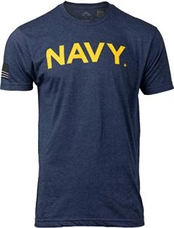 Navy Chest Print & U.S. Military Sleeve Flag | Naval Veteran Sailor Style Shirt 8 Navy Chest Print & U.S. Military Sleeve Flag | Naval Veteran Sailor Style Shirt -T-Shirt Store 41AS57tn8jL