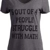 5 Of 4 People Struggle With Math | Funny School Teacher Teaching Humor T-Shirt-(Vneck,XL) Sport Grey 2 5 Of 4 People Struggle With Math | Funny School Teacher Teaching Humor T-Shirt-(Vneck,XL) Sport Grey -T-Shirt Store 41BeBUdQGIL