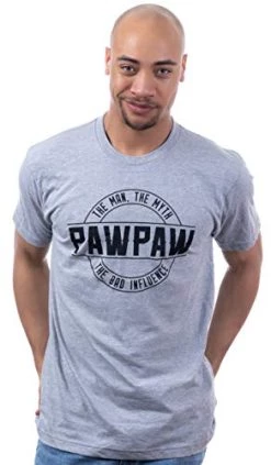 Pawpaw: Man, Myth, Bad Influence | Funny New Baby Grandparent Humor Joke Graphic Men Paw Paw T-Shirt -T-Shirt Store 41DbSPMOdWL