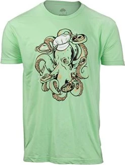 Octopus Chef | Funny Restaurant Joke Kitchen Staff Cook Cooking Humor Cute Graphic T-Shirt For Men