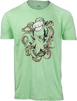 Octopus Chef | Funny Restaurant Joke Kitchen Staff Cook Cooking Humor Cute Graphic T-Shirt For Men -T-Shirt Store 41H6kl2sEdL. AC