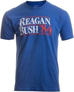 Reagan Bush '84 | Vintage Style Conservative Republican GOP Unisex T-Shirt