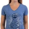 Slow Down Yoga Sloth | Cute Funny Namaste Mindful Workout V-Neck T-Shirt Top For Women -T-Shirt Store 41K9sRM9XmL