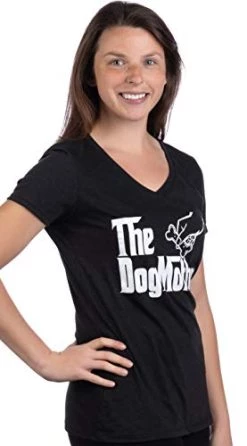 The Dogmother | Funny Cute Dog Mother Mom Owner Pet Doggo Pup Women V-Neck T-Shirt 19 The Dogmother | Funny Cute Dog Mother Mom Owner Pet Doggo Pup Women V-Neck T-Shirt -T-Shirt Store 41LHFd3kZpL 1