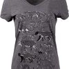 Big Cats | Lion Tiger Cheetah Jaguar Cougar Leopard Lynx Feline Fan Cat Mom V-Neck Graphic T-Shirt For Women 1 Big Cats | Lion Tiger Cheetah Jaguar Cougar Leopard Lynx Feline Fan Cat Mom V-Neck Graphic T-Shirt For Women -T-Shirt Store 41LYMj5MGoL