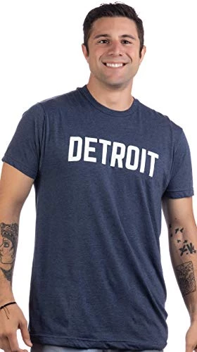Detroit | Classic Retro City Grey Blue Red Black Detroiter 313 Cool Michigan Men Women T-Shirt 3 Detroit | Classic Retro City Grey Blue Red Black Detroiter 313 Cool Michigan Men Women T-Shirt - Image 2