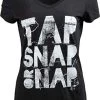 Tap, Snap, Or Nap | Brazilian Jiu Jitsu MMA Chick Submission Fighting Women's V-Neck T-Shirt-Vneck,XL Black -T-Shirt Store 41M76UkwGzL