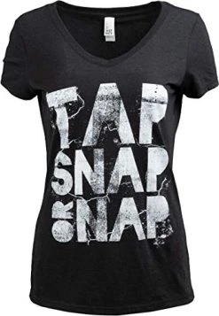 Tap, Snap, Or Nap | Brazilian Jiu Jitsu MMA Chick Submission Fighting Women's V-Neck T-Shirt-Vneck,XL Black