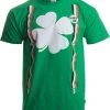 St. Patrick's Day Shamrock Suspenders | Funny St. Paddy Irish For Men T-Shirt -T-Shirt Store 41Mqlajva8L