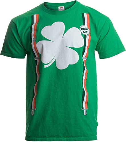 St. Patrick's Day Shamrock Suspenders | Funny St. Paddy Irish For Men T-Shirt 3 St. Patrick's Day Shamrock Suspenders | Funny St. Paddy Irish For Men T-Shirt