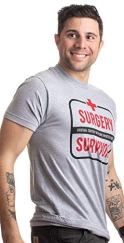 Surgery Survivor: Original Content, Imported Parts | Funny Patient Humor T-Shirt-(Adult,XL) Grey 9 Surgery Survivor: Original Content, Imported Parts | Funny Patient Humor T-Shirt-(Adult,XL) Grey -T-Shirt Store 41OlkyDMy4L