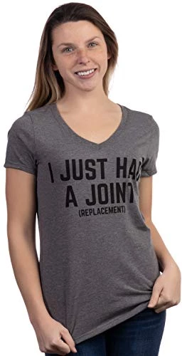 I Just Had A Joint (Replacement) | Funny Surgery Hip Shoulder Knee Women's V-Neck T-Shirt Top 4 I Just Had A Joint (Replacement) | Funny Surgery Hip Shoulder Knee Women's V-Neck T-Shirt Top - Image 2