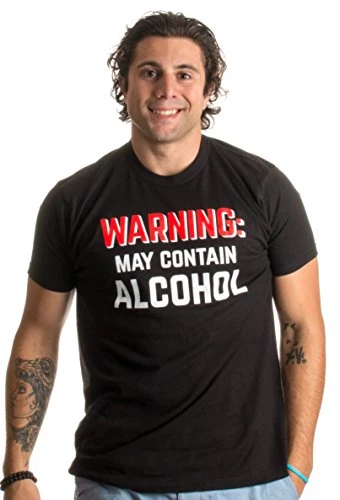 Warning: May Contain Alcohol | Funny Beer Concert Party Bar Humor Unisex T-Shirt 3 Warning: May Contain Alcohol | Funny Beer Concert Party Bar Humor Unisex T-Shirt