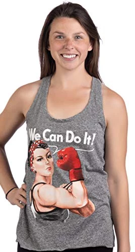 Rosie The Boxer | Funny Riveter Kickboxing Kick Boxing Racerback Tank Top For Women 4 Rosie The Boxer | Funny Riveter Kickboxing Kick Boxing Racerback Tank Top For Women - Image 2