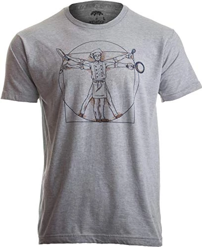 Vitruvian Chef | Funny Cook Restaurant Kitchen Worker Food Cooking Humor T-Shirt 4 Vitruvian Chef | Funny Cook Restaurant Kitchen Worker Food Cooking Humor T-Shirt - Image 2