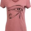 Eye Of Horus | Ancient Egyptian Amulet Hieroglyph Symbol Spiritual V-Neck T-Shirt Top For Women 1 Eye Of Horus | Ancient Egyptian Amulet Hieroglyph Symbol Spiritual V-Neck T-Shirt Top For Women -T-Shirt Store 41Y05laBzCL