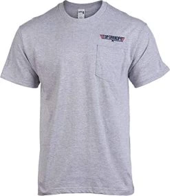 Top Grandpa Pocket Tee | Funny Dad Humor Movie Military Men T-Shirt-(Pocket,2XL) Sport Grey