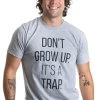 Don't Grow Up, It's A Trap | Funny Old Guy Grandpa Humor Birthday Unisex T-Shirt-(Adult,XL) Sport Grey 2 Don't Grow Up, It's A Trap | Funny Old Guy Grandpa Humor Birthday Unisex T-Shirt-(Adult,XL) Sport Grey -T-Shirt Store 41gkug6Mc2L