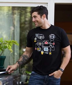 Beer Brewing Schematic | Home Brewer, Homebrew Production Chart Unisex T-Shirt -T-Shirt Store 41iQxZyvFwL