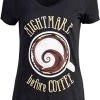 The Nightmare Before Coffee | Funny Cute Saying Women's Cafe Mug Drinker V-Neck T-Shirt 2 The Nightmare Before Coffee | Funny Cute Saying Women's Cafe Mug Drinker V-Neck T-Shirt -T-Shirt Store 41j80IWPrDL