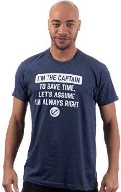Boating Humor Tee Shirts - Funny Boat Captain, Nautical Fishing Joke T-Shirts For Men Or Women