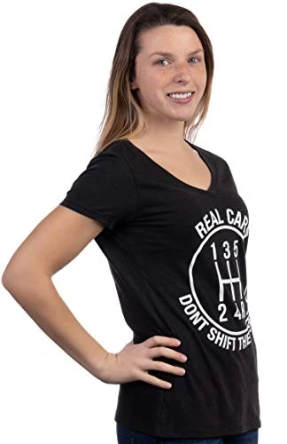 Real Cars Don't Shift Themselves | Funny Auto Racing Mechanic Manual T-Shirt-(Vneck,3XL) Heather Black 5 Real Cars Don't Shift Themselves | Funny Auto Racing Mechanic Manual T-Shirt-(Vneck,3XL) Heather Black - Image 3