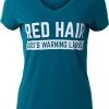 Red Hair: God's Warning Label | Funny Ginger Pride, Sassy Redhead Joke V-Neck T-Shirt For Women-(Vneck,2XL) 1 Red Hair: God's Warning Label | Funny Ginger Pride, Sassy Redhead Joke V-Neck T-Shirt For Women-(Vneck,2XL) -T-Shirt Store 41xKLyyvoPL