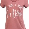 I Do, I Did, I'm Done | Funny Divorce Party Gift Divorcee Joke V-Neck T-Shirt Top For Women -T-Shirt Store 41zBqy9BxJL