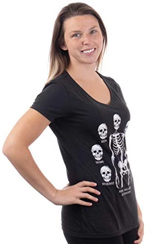 People That Didn't Get Beheaded | Funny Dark Humor Skull Joke Sarcastic Saying Attitude T-Shirt For Women-(Vneck,2XL) Vintage Black 5 People That Didn't Get Beheaded | Funny Dark Humor Skull Joke Sarcastic Saying Attitude T-Shirt For Women-(Vneck,2XL) Vintage Black - Image 3
